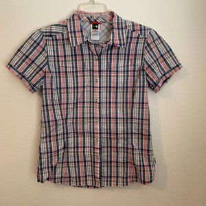 The North Face plaid button up shirt